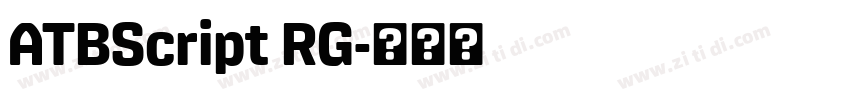 ATBScript RG字体转换 ATBScript RG字体转换